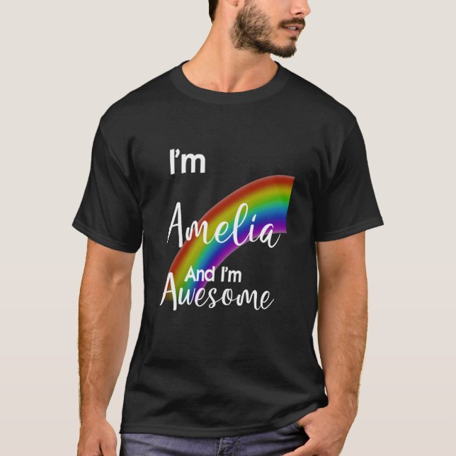 Jag är Amelia och jag är fantastisk. T Shirt (Framsida)