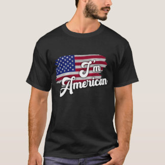 Jag är amerikan t shirt