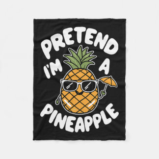Jag är ananas fleecefilt