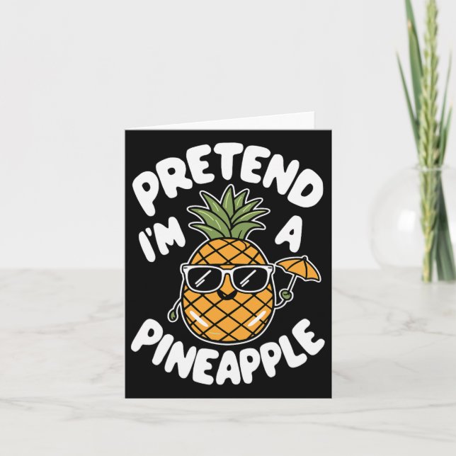 Jag är ananas kort (Framsida)
