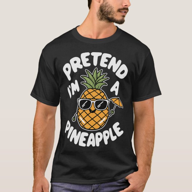Jag är ananas t shirt (Framsida)
