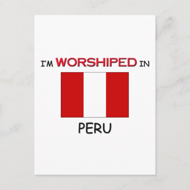 Jag är anställd i PERU Vykort (Framsida)