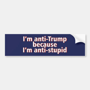 Jag är antitrump för jag är antistömningssymbol. bildekal