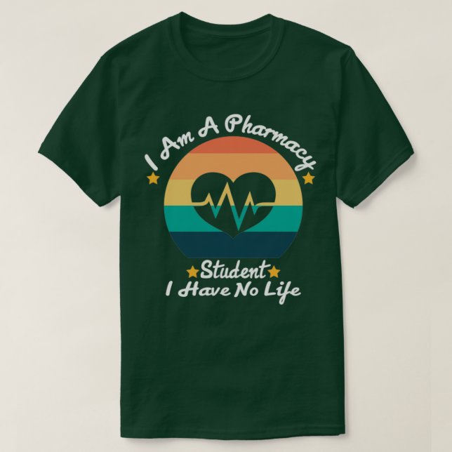 Jag är apotek Student jag har inget liv 4 T Shirt (Design framsida)