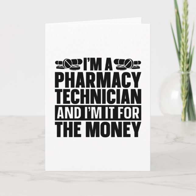 Jag är apotekare, teknisk farmaceut kort (Framsida)