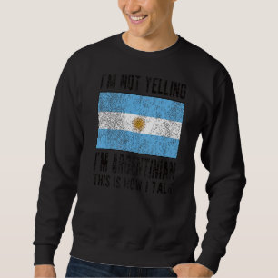 Jag är argentinska argentinska argentinska rötter lång ärmad tröja