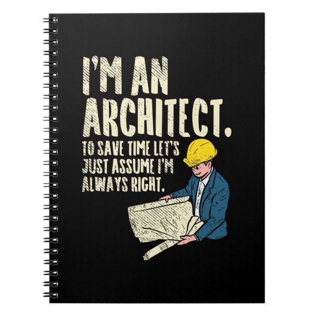 Jag är arkitekt anteckningsbok (Framsidan)