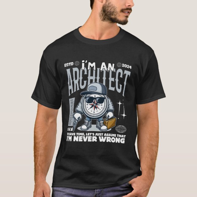 Jag är arkitekt t shirt (Framsida)