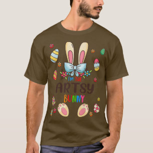 Jag är Artsy Bunny Påsk Dag Matching Family Egg T Shirt