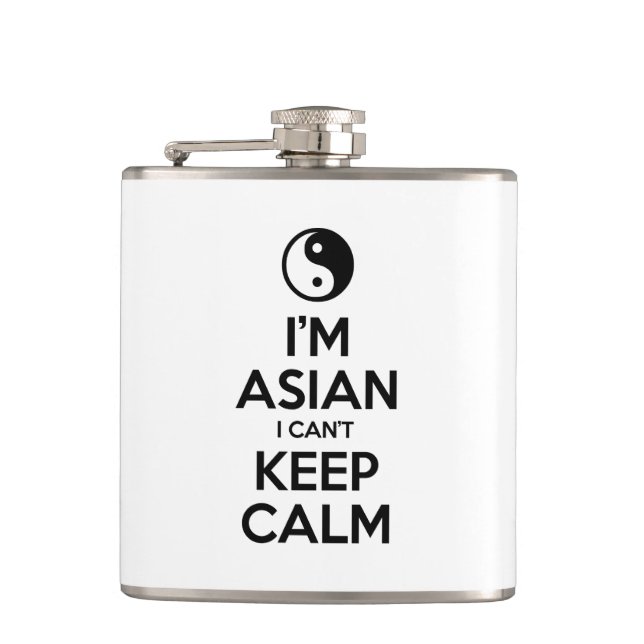 Jag är asiatisk och kan inte Behålla Lugn Fickplunta (Framsidan)