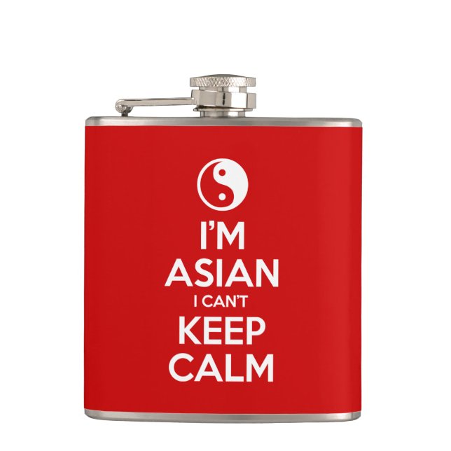 Jag är asiatisk och kan inte Behålla Lugn Fickplunta (Framsidan)