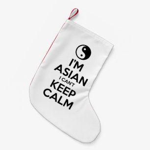 Jag är asiatisk och kan inte Behålla Lugn Liten Julstrumpa