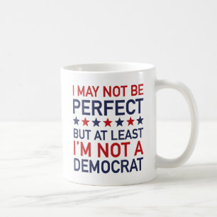 Jag är åtminstone inte demokrat kaffemugg