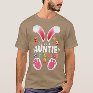 Jag är Auntie Bunny Matching Family Glad påsk  T Shirt