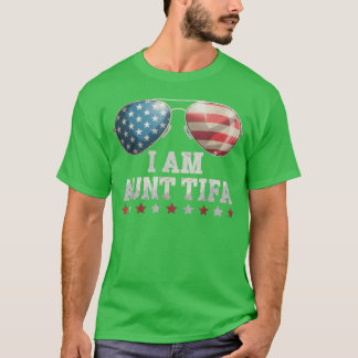 Jag är Auntifa tryck familj flicka T Shirt