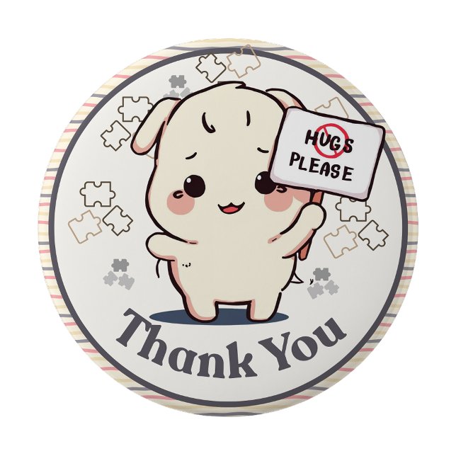 Jag är autist Inga kramar tack pin Knapp märke (I'm autistic No Hugs please pin Button badge)