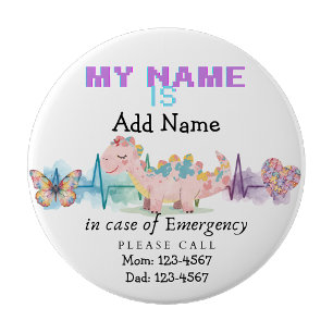 Jag är autistisk Nödautismmärke Badge Knapp
