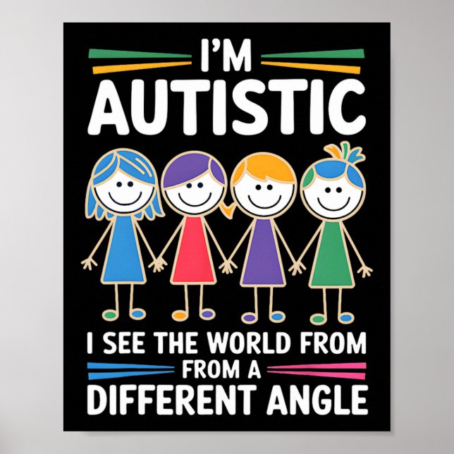 Jag är Autistisk och ser världsmästerskapen i Vink Poster (Framsidan)
