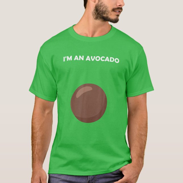 Jag är Avocado Halloween Costume Funny Avocados T Shirt (Framsida)