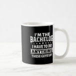 Jag är Bachelor Stag Bachelor Party Groom Gag Mana Kaffemugg<br><div class="desc">Jag är Bachelor Stag Bachelor Party Groom Gag Manar Funny</div>