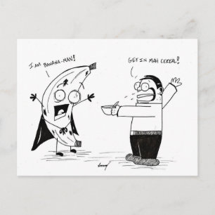 "JAG ÄR BANANA-MAN!" Vykort