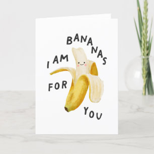Jag är bananer åt dig tack kort