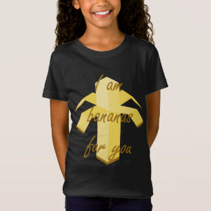 Jag är bananer för dig, rolig och söt fruktdesign t shirt