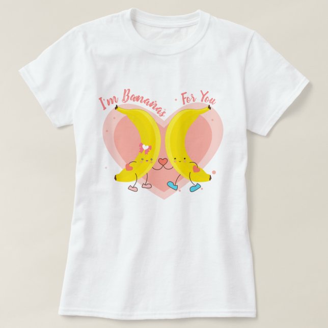 Jag är bananer för dig T-Shirt (Design framsida)