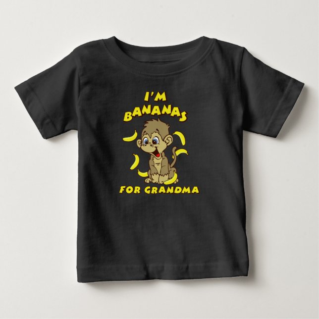 Jag är bananer för mormor tee shirt (Framsida)