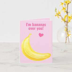 Jag är bananer över dig - Cute Valentine Day Kort