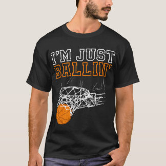 Jag är bara Ballin's Basketball Coach Player T Shirt