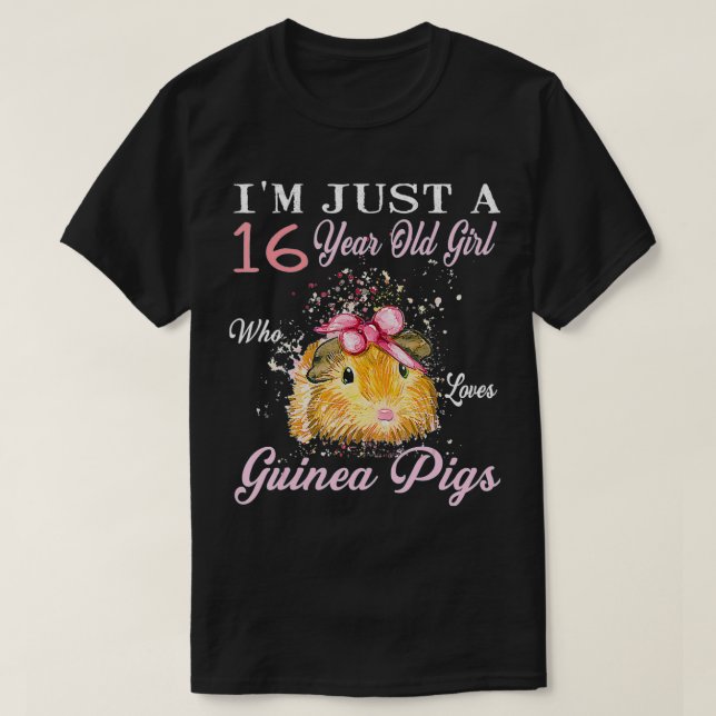 Jag är bara en 16-årig flicka som Kärlek Guinea Gr T Shirt (Design framsida)