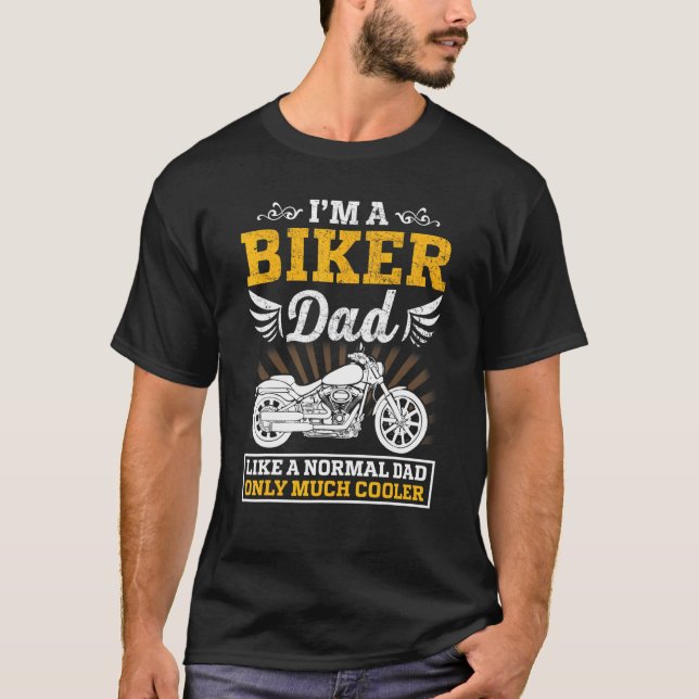 Jag är bara en Biker Pappa som ett vanligt Pappa.. T Shirt (Framsida)
