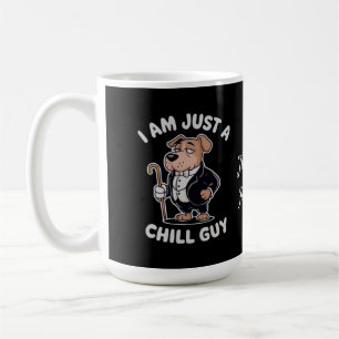 Jag är bara en Chill Guy Funny Meme Kaffemugg