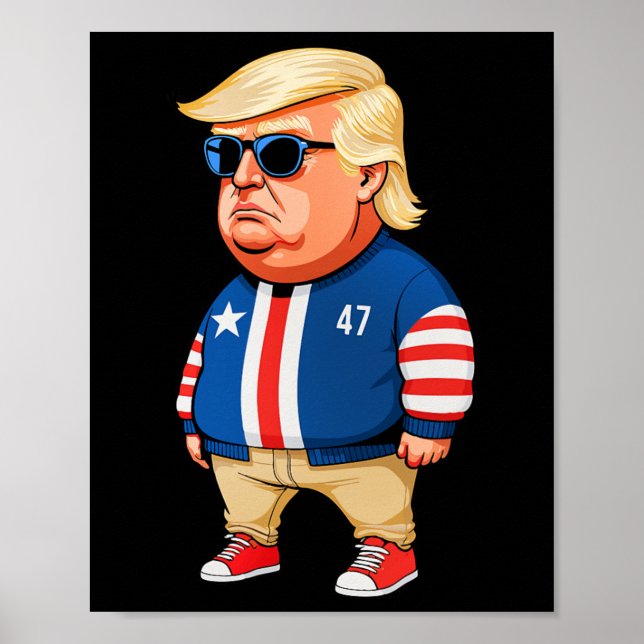 Jag är bara en Chill Killar Trump Funny Chill Guy  Poster (Framsidan)