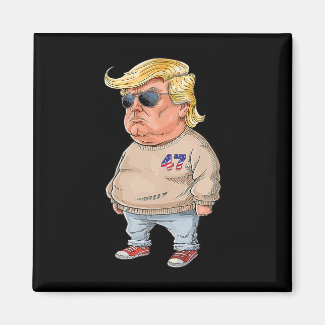 Jag är bara en Chill-kille - Lusnyt Guy Meme Trump Magnet (Framsidan)