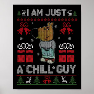 Jag är bara en chill kille som gillar jul meme poster