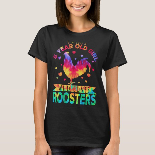 Jag är bara en femårig flicka som Kärlek Tuppar Fa T Shirt (Framsida)
