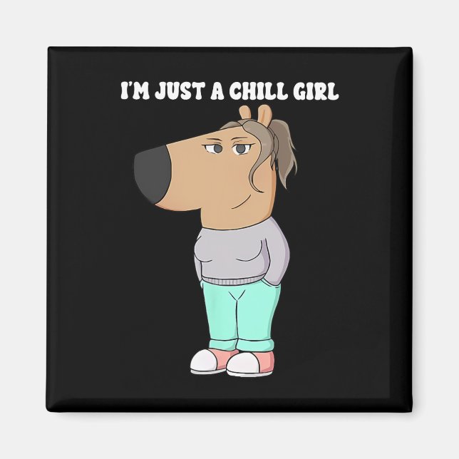 Jag är bara en flicka, ett nos för barn 3 magnet (Framsidan)