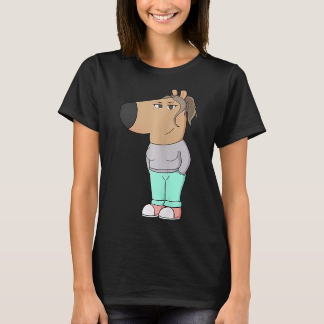 Jag är bara en flicka, ett nos för barn 5 t shirt (Framsida)
