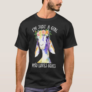 Jag är bara en flicka som Kärlek äter T Shirt