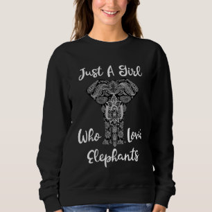 Jag är bara en flicka som Kärlek elefanter T Shirt
