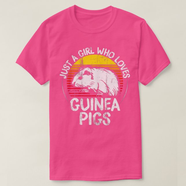 Jag är bara en flicka som KÄRLEK Guinea Grisar! T Shirt (Design framsida)