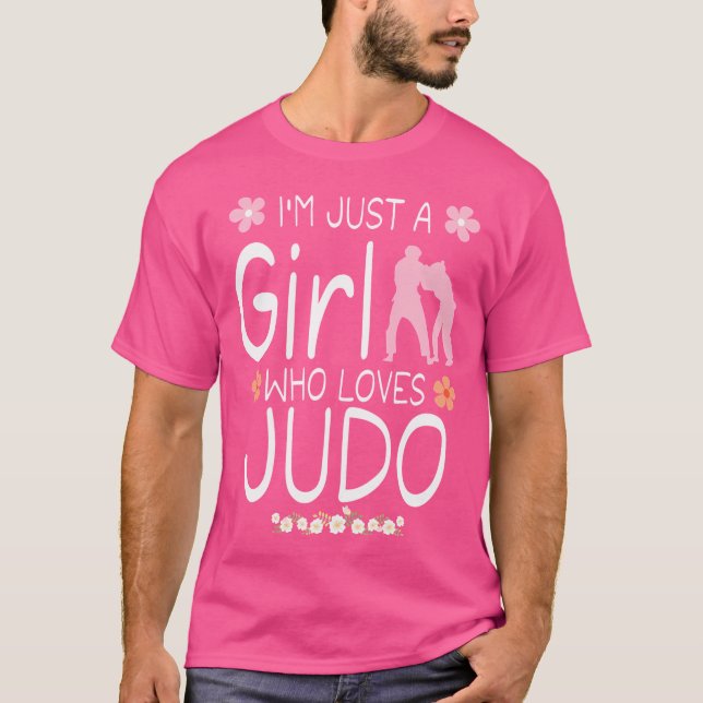 Jag är bara en flicka som Kärlek Judo T Shirt (Framsida)