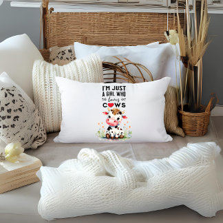 Jag är bara en flicka som Kärlek Kor Lumbarkudde