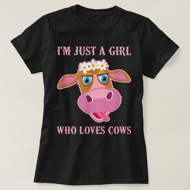 Jag är bara en flicka som Kärlek lägger Blommigt Ä T Shirt (Design framsida)