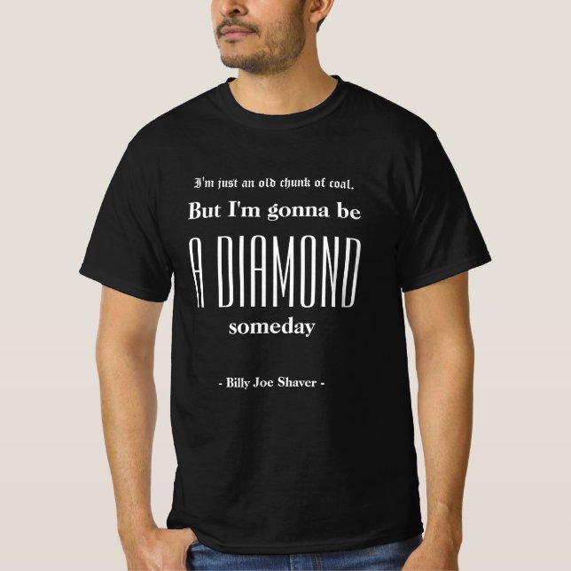Jag är bara en gammal kolkosbit - Billy Joe Shaver T Shirt (Framsida)