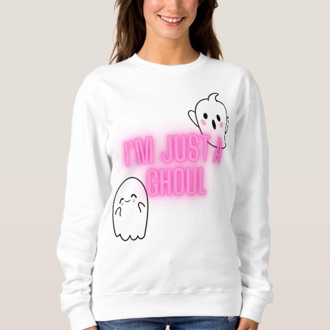 "Jag är bara en Ghoul" Kvinnor T-Shirt - Spooky Ch (Framsida)