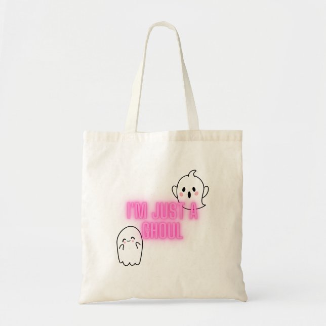 "Jag är bara en Ghoul" Tote Bag Tygkasse (Framsidan)