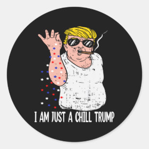 Jag är bara en kille Trump-slump-nota för Trump S Runt Klistermärke